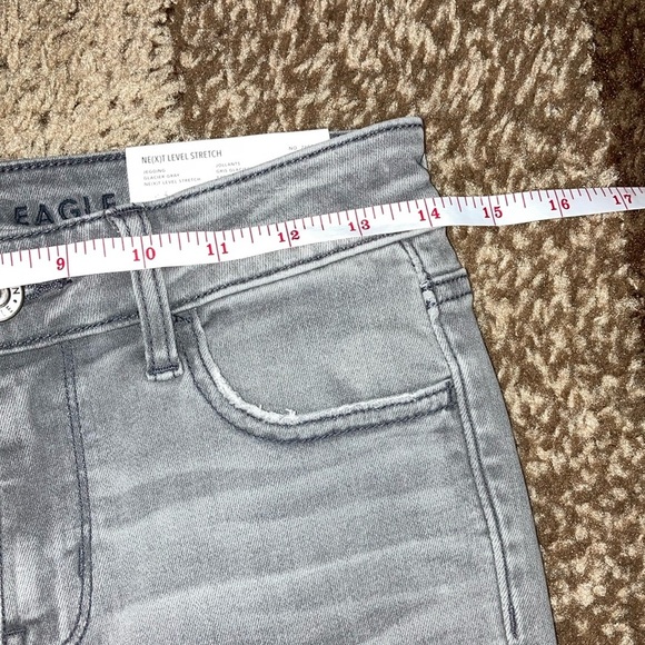 American Eagle Outfitters Gray Skinny Distressed Jeans - Picture 11 of 15